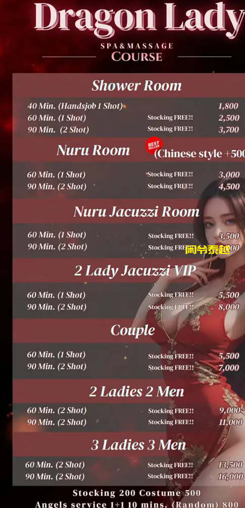 现场海选+多人课程：曼谷新场Dragon Lady 2026年男人必刷，秒杀越南龙宫-东南亚闲爷